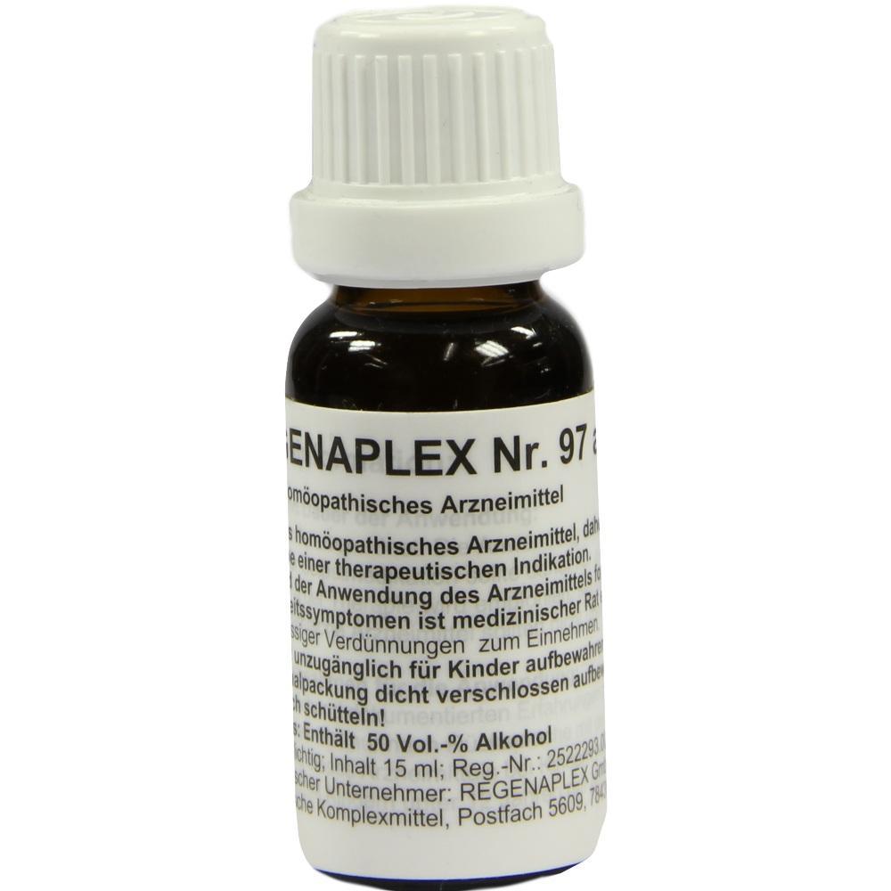 Braunes Fläschchen mit weißem Etikett und Schraubverschluss.